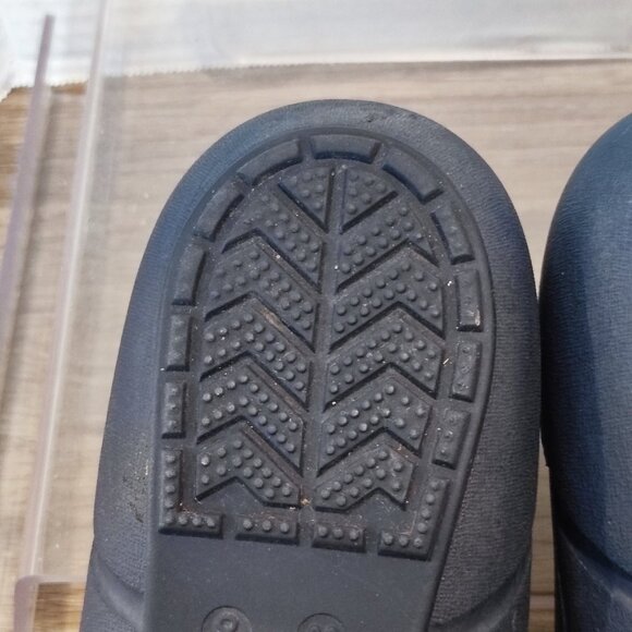 Crocs Ballet Flats Sz 8 Navy blue with chrom Rubber Comfort Ballerina Shoes - Picture 13 of 13